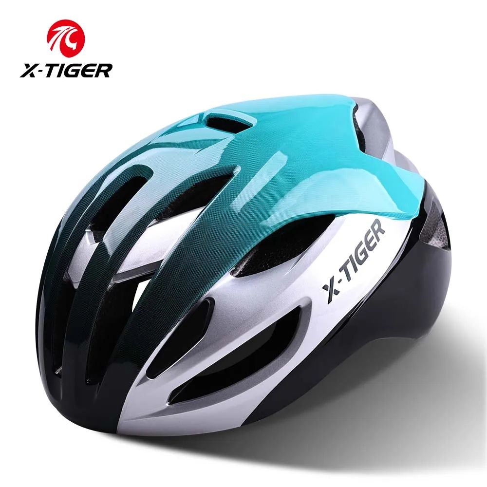 X-TIGER Bicycle Helmet Man Women Breathable Ultra-light One-piece Molding Helmets Shockproof Adjustable MTB Road Cycling Helmets