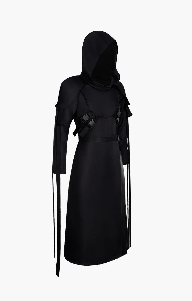 The Ghost Face Cosplay Costume Game Dead Daylight Role Play Uniform Halloween Carnival Party Outfit Men Women Medieval Costume