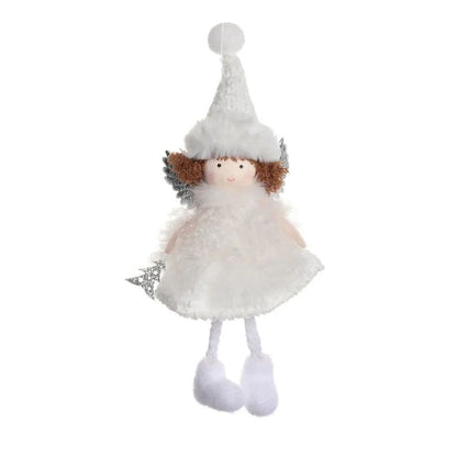 Christmas plush antlers angel girl pendant Christmas tree pendant creative doll pendant gift