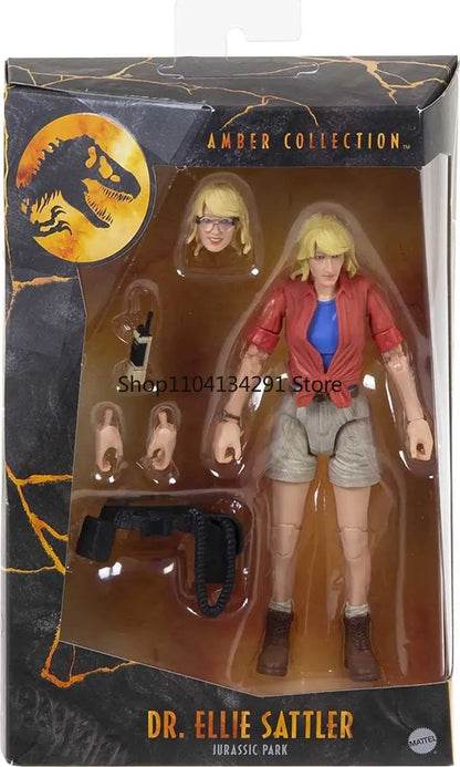 Coleção Original Jurassic World Amber Collection Edição Limitada JURASSIC PARK Boneco de Ação Dinossauro Brinquedo Presente de Aniversário