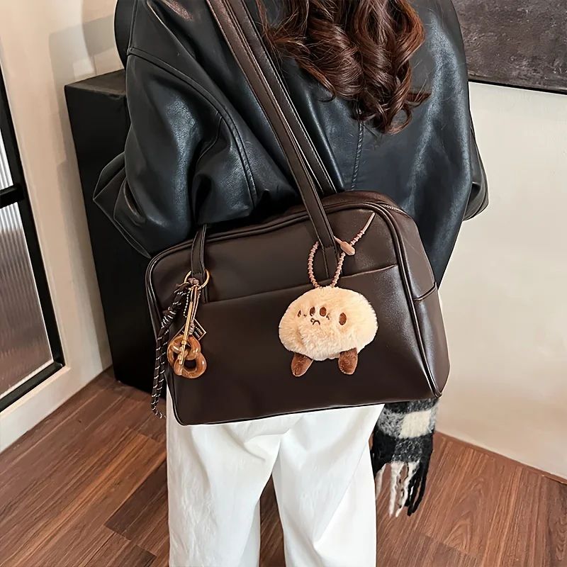 Women's Vintage Korean Style Single Shoulder Bag - Convertible Crossbody/Handbag, Women's Handbag, Underarm Bag, Crossbody Bag