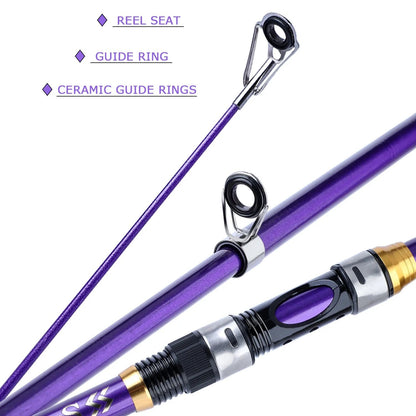 Sougayilang 1.8-3.3M Telescopic Fishing Rods 6-8 Sections Ultralight Glass Fiber Carp Fishing Rods Spinning Pole Fishing Tackle