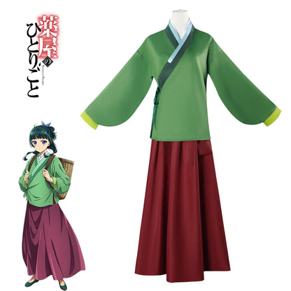 2025 New Maomao Cosplay Jinshi Apothecary Kusuriya No Hitorigoto Wig Hanfu Uniform Kimono Headress Hairpin Halloween Costume