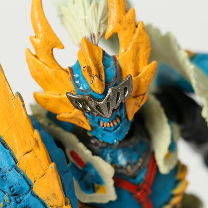 Modelo de brinquedo colecionável do boneco de ação do espadachim com armadura de Zinogre/Rathalos de Monster Hunter para presente de Natal