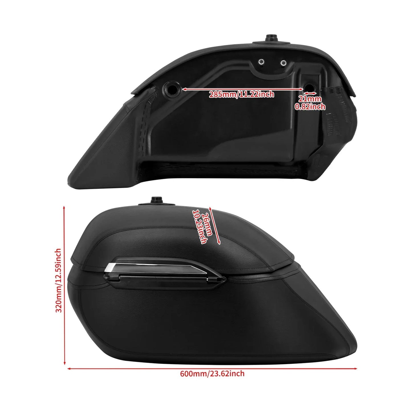 Malas Laterais Rígidas Universais para Motocicleta 42L Baús Clássicos Bagagem de Montagem para Harley para R1200GS R1250GS DS400 Shadow 400 750