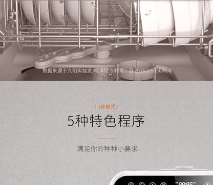 Dishwasher Household Small Desktop Installation-Free 6-Person Fully Automatic Water Inlet Table Dishwashing Machine new