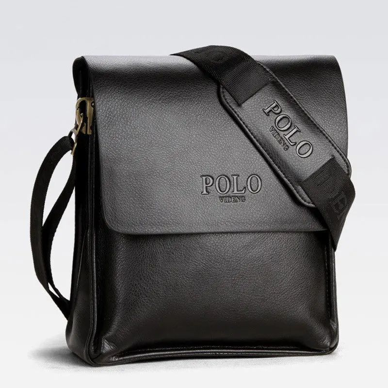 The Leisure Business Single Shoulder Bag Polo Vertical Bag Man Trend Inclined Shoulder Bag Vertical and Horizontal Styles