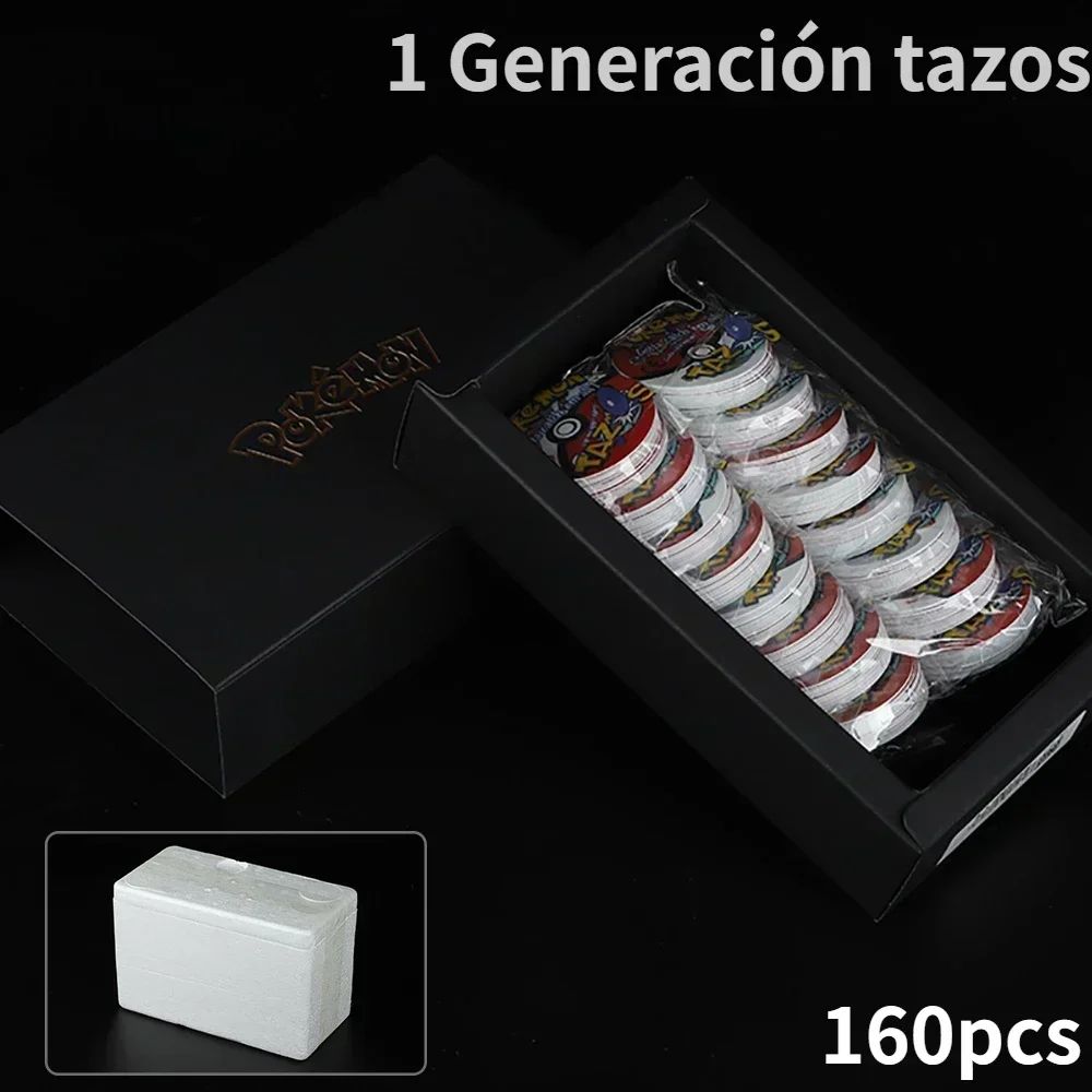 Pokémon Tazos 1/2/3 Geração 160/100/141pçs Card Pogs Pikachu Charizard Treinador Coleção Completa Jogo de Cartas Cheetos Chipitaps Tap