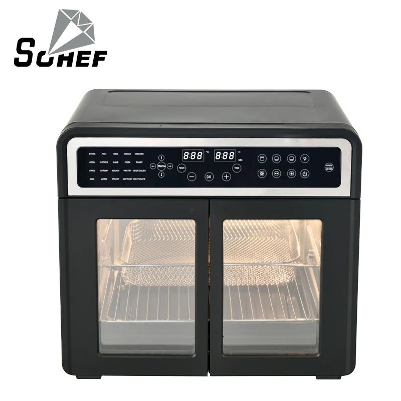Kitchen Appliance Electric Air Oven Multi-function All In One Toaster Oven Double Doors Air Fryer Oven