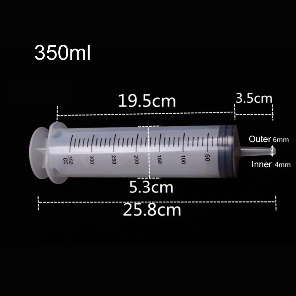 1 seringa de grande capacidade de 150ml-500ml, bomba reutilizável, medição, tubo de 1,3m, alimentação, tinta, seringa grande, nutrientes hidropônicos