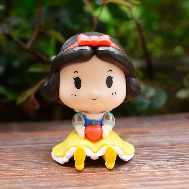 Disney Princesa Ariel Elsa Anna Bela Branca De Neve Cinderela Branca De Neve Fada Pvc Figura De Ação Boneca Decoração Brinquedos Para Crianças Presente