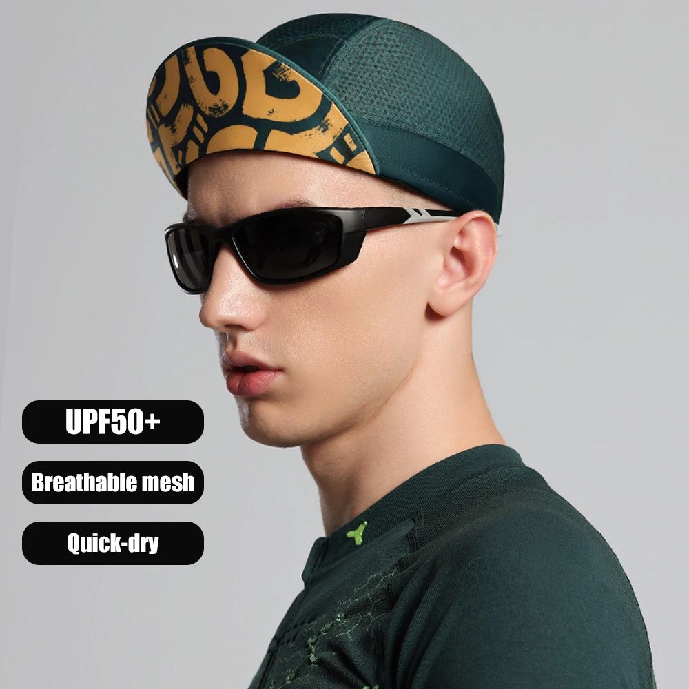 1Pcs Cycling Cap for Men and Women, Breathable Sweat Wicking Sun Hat, Under Helmet Cap for Bike Bicycle Riding Running Walking