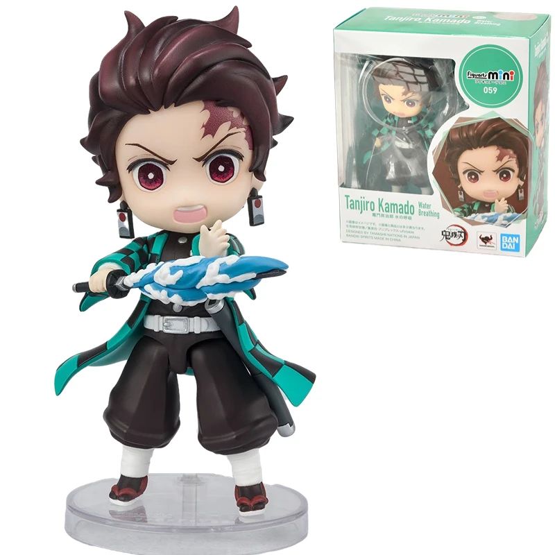 Em Estoque Original Bandai Figuarts Mini Demon Slayer Blade Fornalha Porta Anime Figura Q Versão Bonito Modelo Brinquedos
