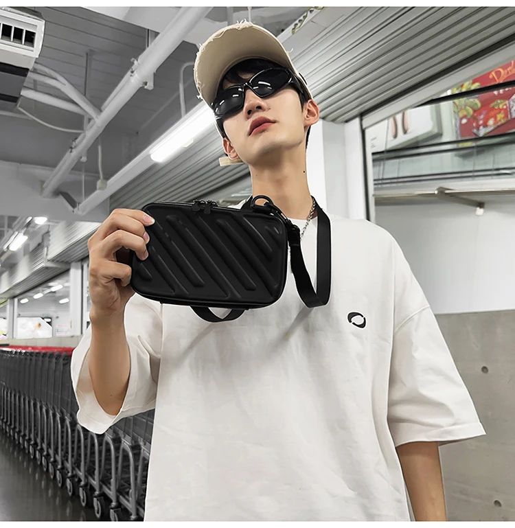 2025 New Men's Bag Fashion Trend Shoulder Bag High Quality Design Crossbody Bag PU Light Luxury Handbags ????? HOT SALE