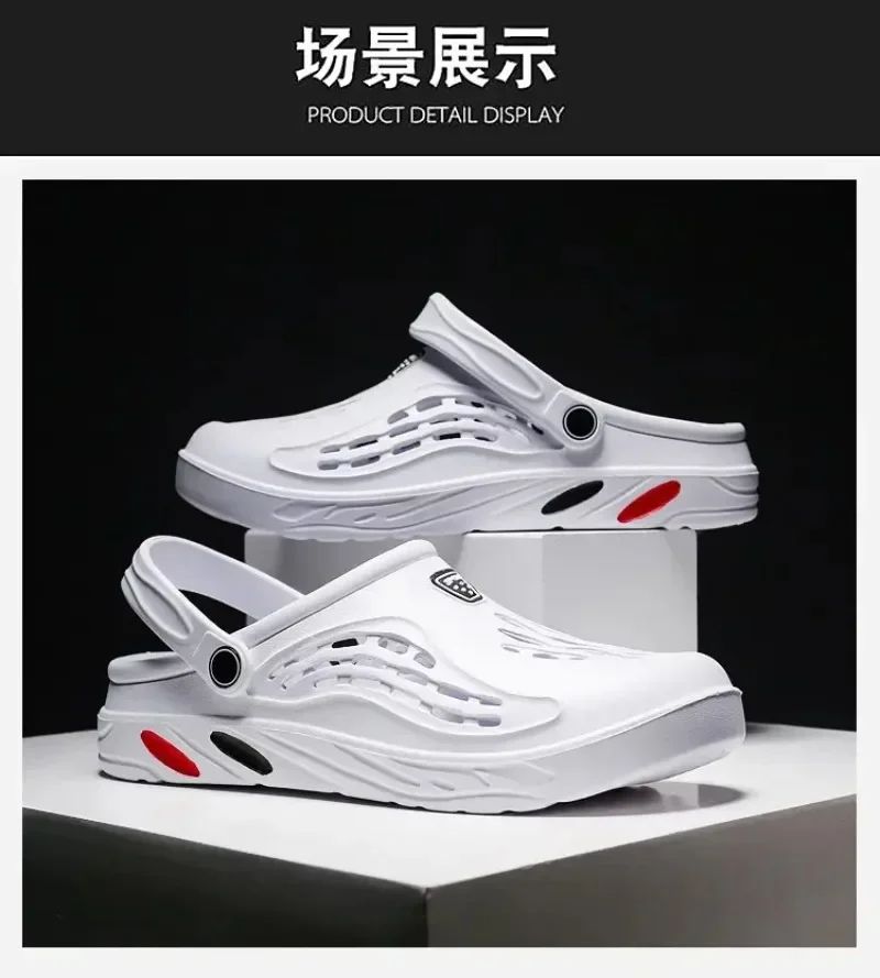 Outdoor Sandals for Men and Women Summer Clogs EVA Slippers Plus Size 47 48 49  Men Garden Shoes Beach Sandals Breathable Clogs