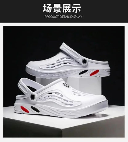 Outdoor Sandals for Men and Women Summer Clogs EVA Slippers Plus Size 47 48 49  Men Garden Shoes Beach Sandals Breathable Clogs