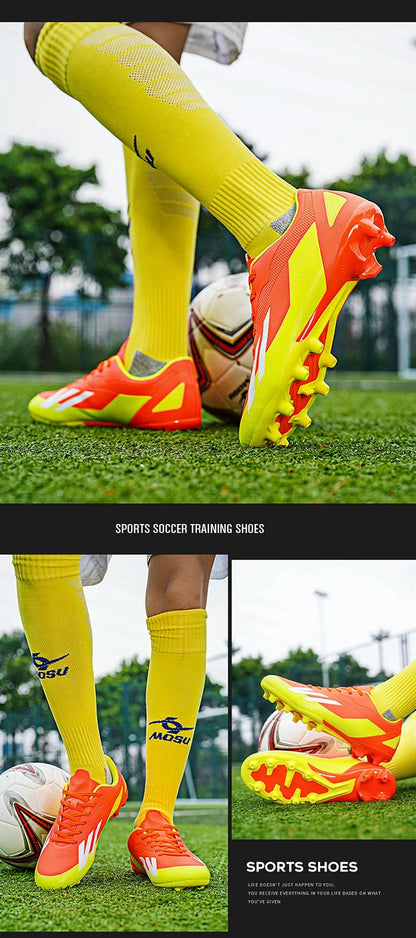 Men High Quality Football Shoes Society Cleats Fast Soccer Shoes Professional Indoor Football Field Boots TF/FG Grass Training