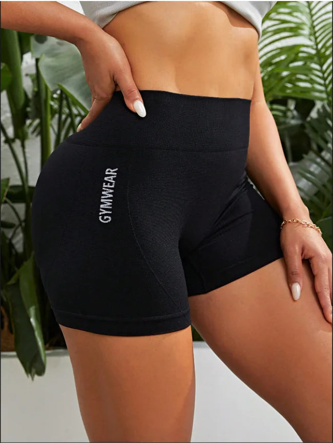 Women High Waist Workout Shorts Yoga Short Pant