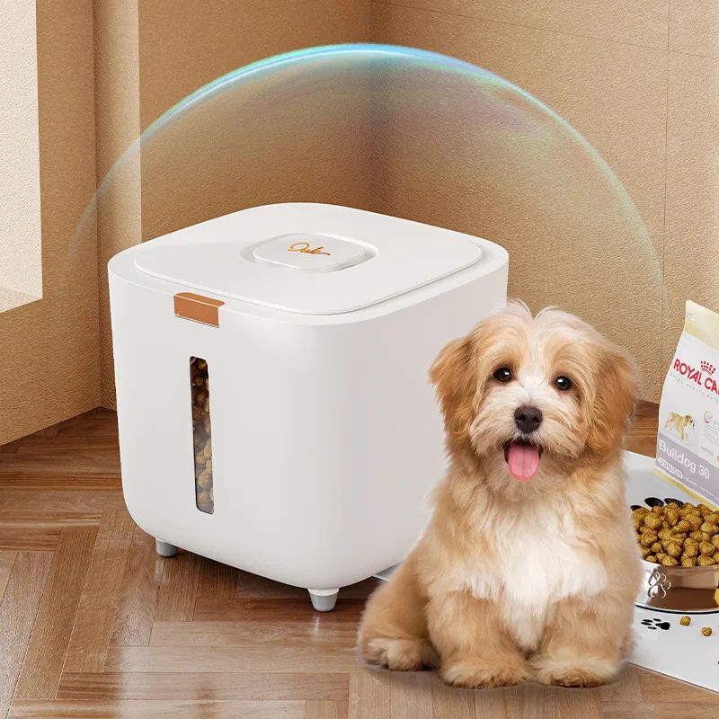 Tambor de armazenamento de ração para animais de estimação Tambor grande de armazenamento de alimentos Selado à prova de umidade Tambor de ração para gatos Armazenamento de ração para gatos Ração para cães Tigela para gatos