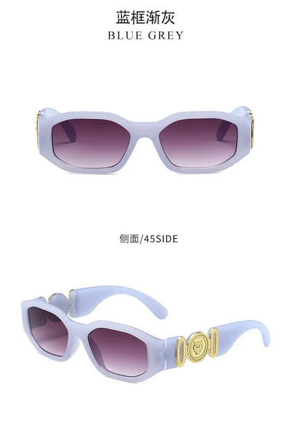 New Retro Irregular Square Sunglasses for Women Men Fashion Designer Small Frame Sun Glasses Trending Product Shades UV400