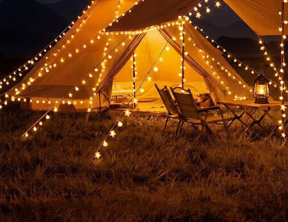 LED String Lights Outdoor Star Chain Lights Garland Lights Bulb Fairy Lights Party Home Wedding Garden Christmas Decor