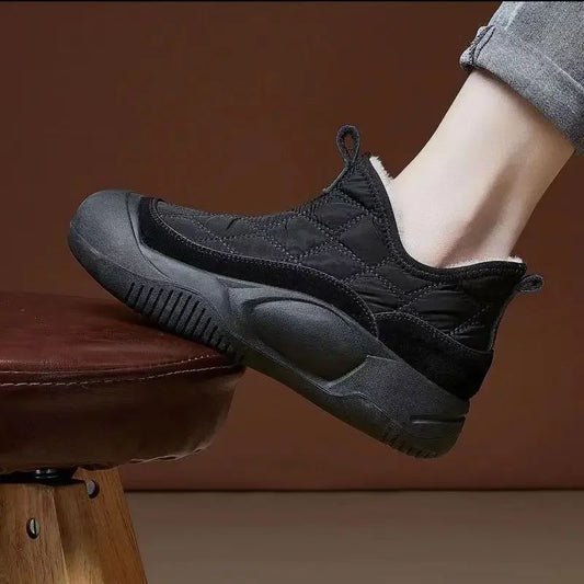 Fur Warm Chelsea Snow Boots Winter Women Casual Shoes  New Short Plush Ankle Boots Flats Sport Short Boots Ladie Botas Mujer