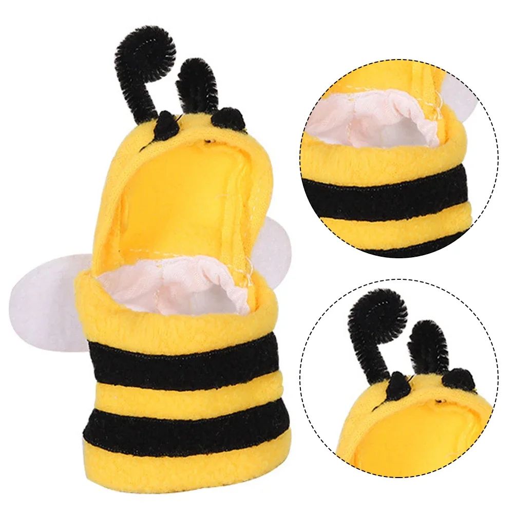 Roupas Engraçadas para Pássaros de Estimação, Fantasia de Abelha para Papagaios, Traje de Voo para Pássaros, Fantasia de Cosplay de Abelha para Pássaro de Estimação, Roupas de Inverno, Fantasias de Papagaio, Moletom com Capuz