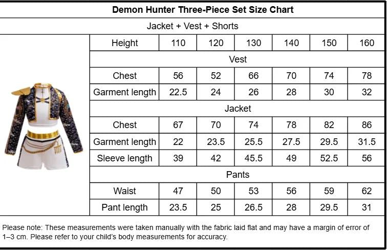 Girls Black?Gold 3D Printed Jacket Shorts Cosplay Set Kids Outfit for Stage Show Birthday Party Halloween Carnival Dress?Up