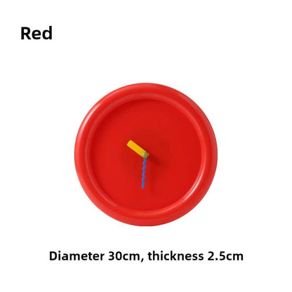 New Wall Mounted Clock Stand Creamy Style Clocks Home Decoration Desktop Silent Wall Decororation Home Garden Dining Room Decor