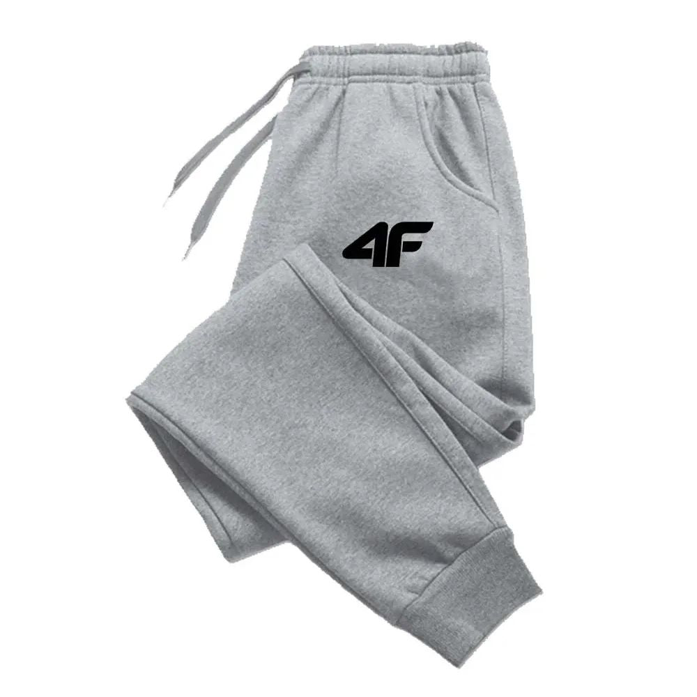 4F Men's Creativity Printed Jogging Pants, Fitness Joggers, Running Pants, Training Sport Trousers, Sportswear Sweatpants,