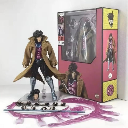 Em Estoque Ct Toys Boneco Gambit Mafex 131 X-Men Wolverine Shf Anime Action Figure Estatueta Modelo Presentes Personalizados Brinquedo Infantil