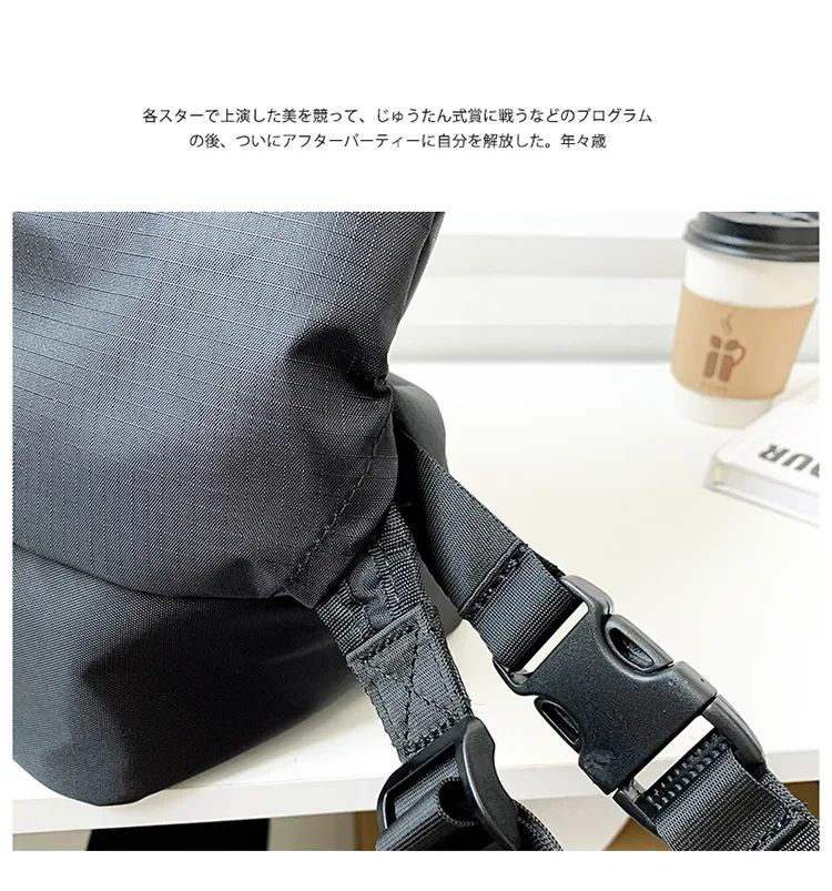 Mochila Unissex de Grande Capacidade Masculina e Feminina Mochilas de Nylon Impermeáveis Esportivas Modernas Mochilas Escolares Portáteis de Lazer Viagem