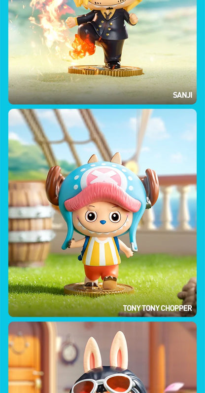 Pop Mart THE MONSTERS Labubu One Piece Series Blind Boxes Labubu One Piece Figurinhas Presente