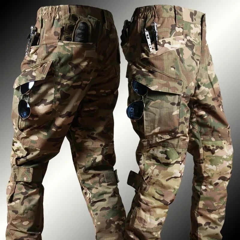 Tactical Hiking Frog Suit Men Airsoft Clothes Paintball Men Hunting Assault Shirts Special Forces Shooting Uniform Cargo Pants