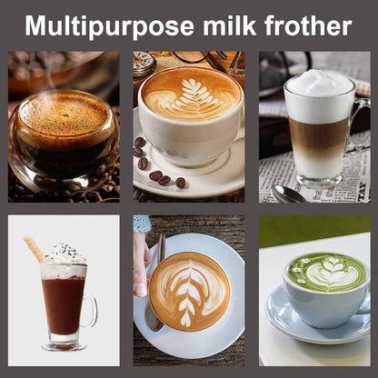 Batedor de Leite Elétrico Portátil Automático para Ovos Batedor de Café Cappuccino Batedor de Creme Espumador Misturador de Cozinha Agitador