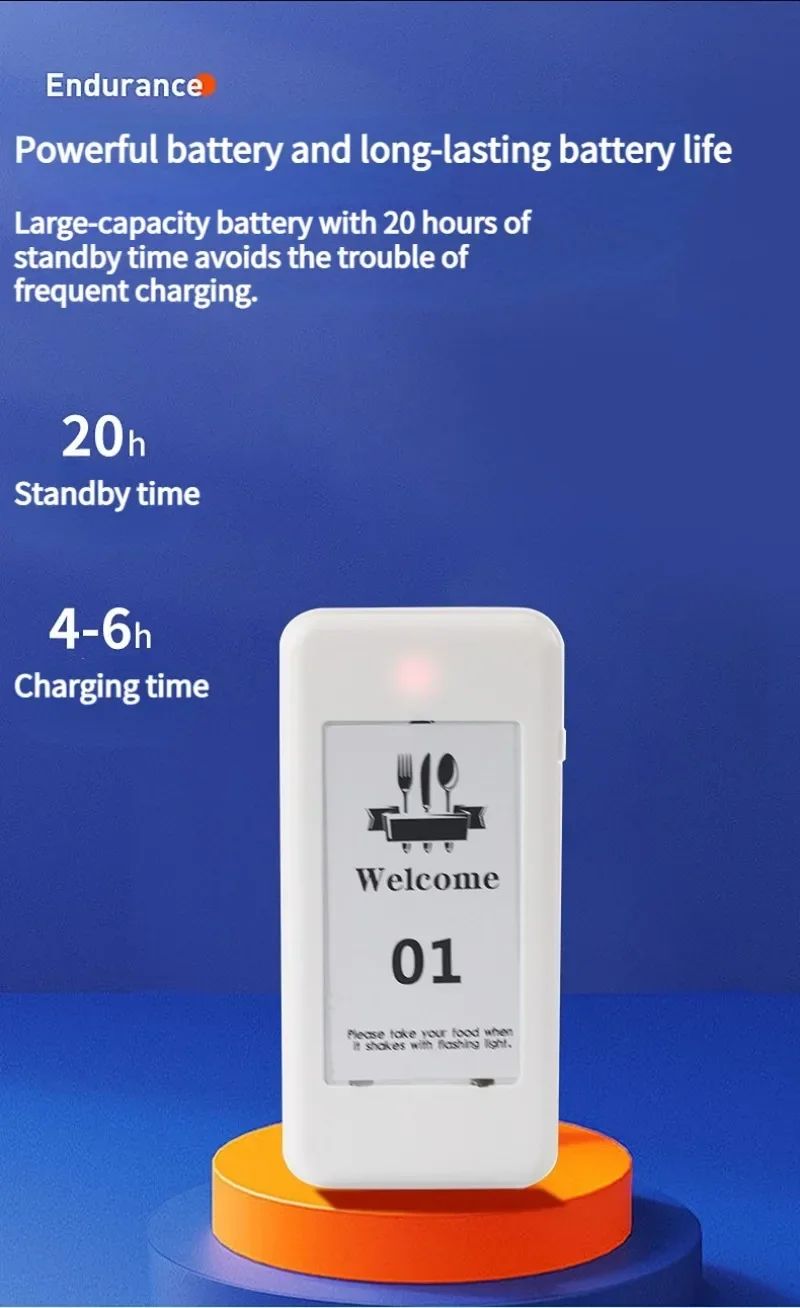 Wireless Restaurant Pagers Calling System 24 Coasters Buzzer Vibrator Bell Receivers For Food Truck Bar Coffee Fast Food Hotel