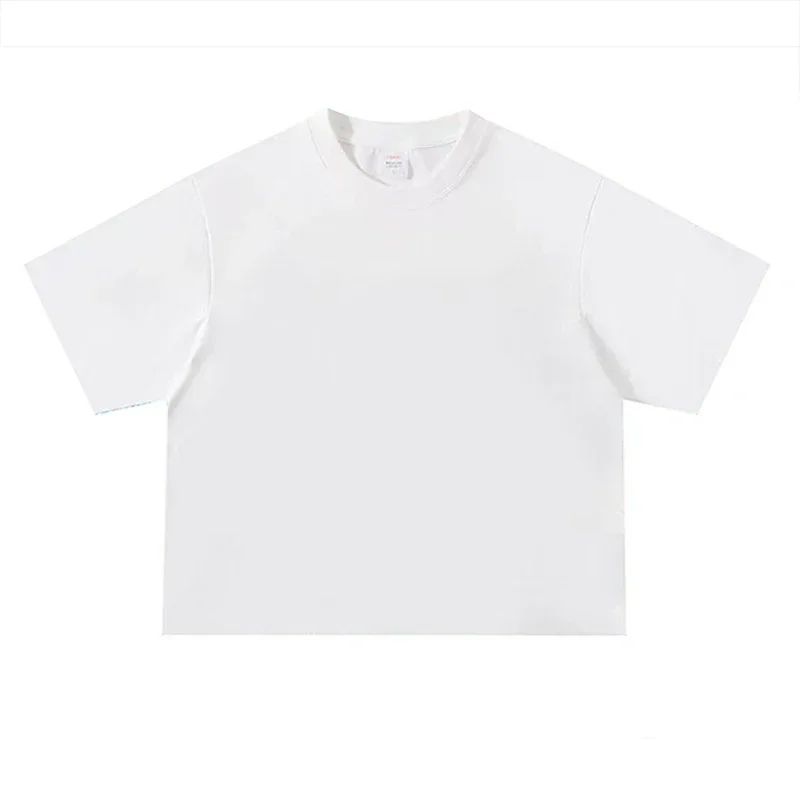 Summer Loose Sports Clothing Oversized Boxy Crew Neck T-shirt Mens Heavyweight 240GSM 100% Cotton Half Sleeve T-Shirts Clothing