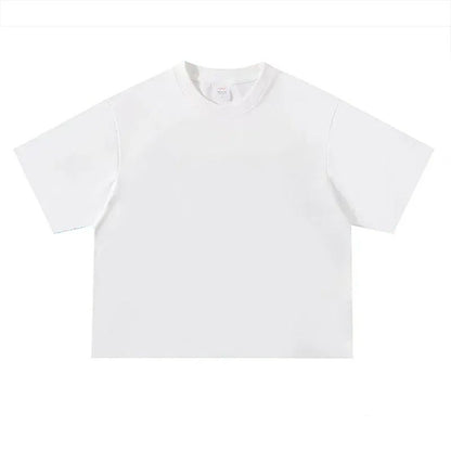 Summer Loose Sports Clothing Oversized Boxy Crew Neck T-shirt Mens Heavyweight 240GSM 100% Cotton Half Sleeve T-Shirts Clothing