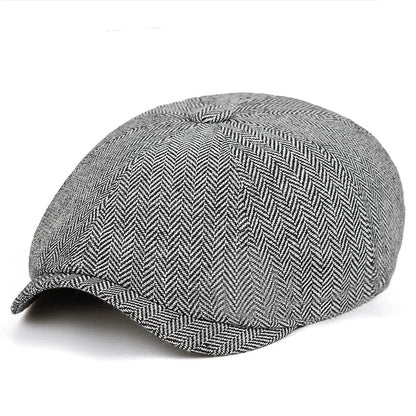 Classic Hat for Men Caps Vintage Retro Tweed Peaky Blinders Beret Hat Flat Peaked Cap Street Hats for Women Men