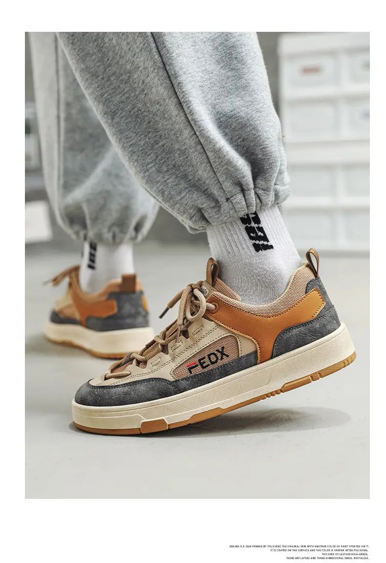 Bread Shoes for Men Trendy Board Shoes Niche Design Breathable Retro Chunky Sneakers Luxury Designer Male Casual Vulcanize Shoe