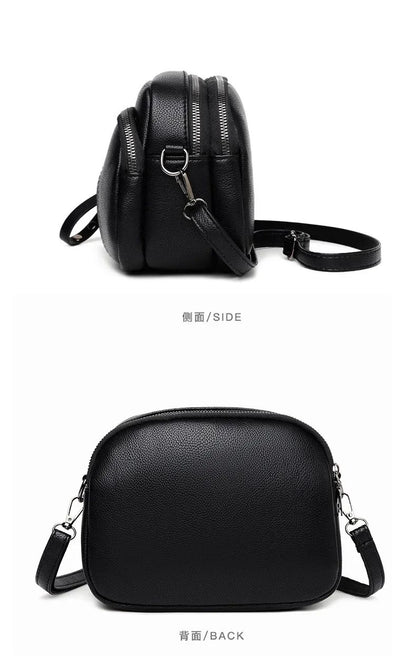 Fashion Soft Leather Crossbody Bags for Women 2025 Casual Female Multi Pocket Messenger Bags Retro Handbags Ladies Shoulder Bags