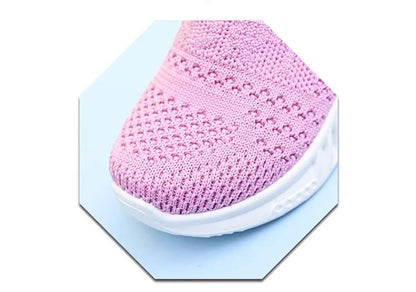 Baby Sneakers 2025 Fashion Children Flat Shoes Infant Kids Baby Girls Boys Solid Stretch Mesh Sport Running Sneakers Shoes