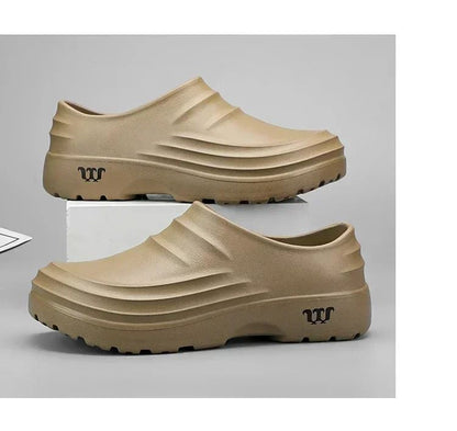 New Men's Casual Sandals Summer Chef Shoes Non-slip Fashion Trend Oil-resistant Work Shoes Outdoor Indoor Lazy Slippers