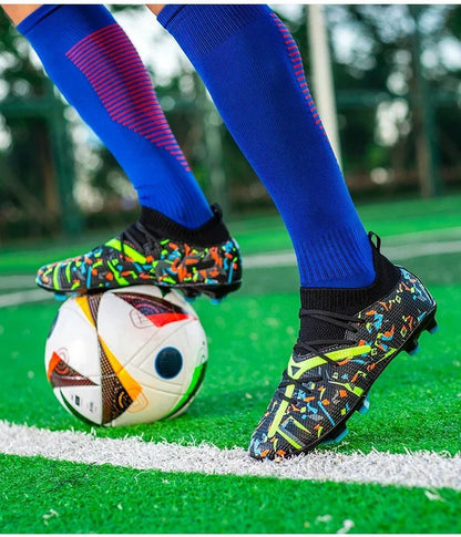 New Men TF/FG Soccer Shoes Society Original Grass Training Professional Cleats Football Boot Low Cut Top Quality Sneakers Casual