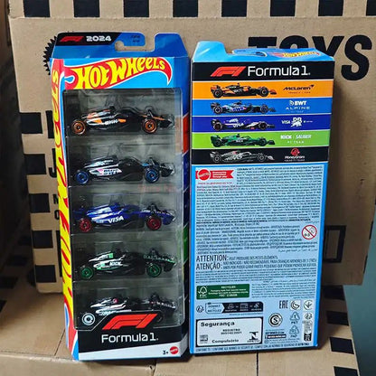 Hot Wheels Mattel F1 Carros Modelo 5 Peças McLaren Red Bull Racing Diecast Estojo C Oracle Carro Personalizado Liga Brinquedo Infantil Presente de Aniversário