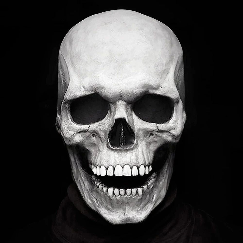 Halloween Mask Latex Scary Horror Decoration Full Head Skull Mask Helmet Cosplay Jaw Masque Gifts Party Costume Pro Mask