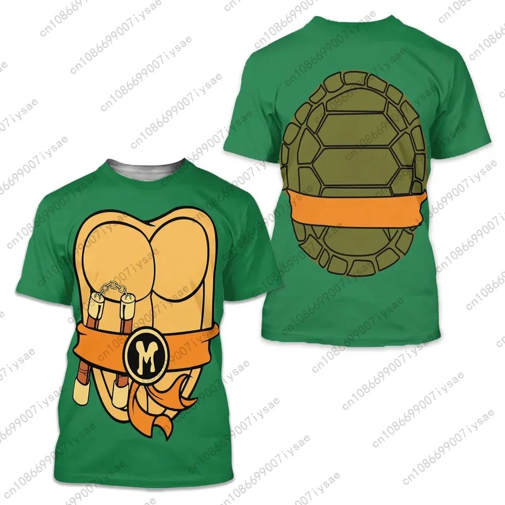 Ninja Turtles 3Dprint Sport Quick Dry Breathable Men T Shirt Harajuku Cosplay Party Adult Baby Parentchild Boy Girl Short Sleeve