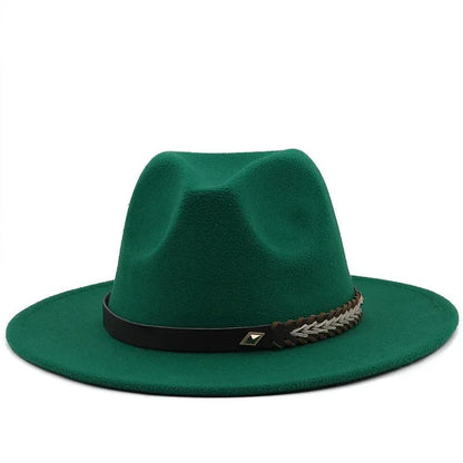 2025 Mulheres Homens Chapéu Panamá Fedora Aba Larga Proteção Solar Clássico Unissex Moda Chapéu Top para Festa Casamento Igreja