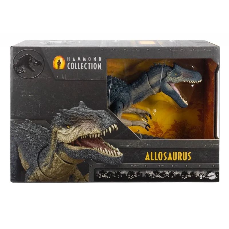 Em estoque Jurassic Hammond Collection Series Savage Dragon Allosaurus Therizinosaurus Grande Dinossauro Articulado Brinquedo Presente de Aniversário