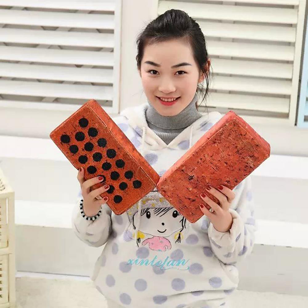 Simulation Brick Wood Block Pillow Nap Rest Sponge Cushion Plush Pillow Home Decor Sofa Ornament Bedroom Sleeping Pillow Cushion